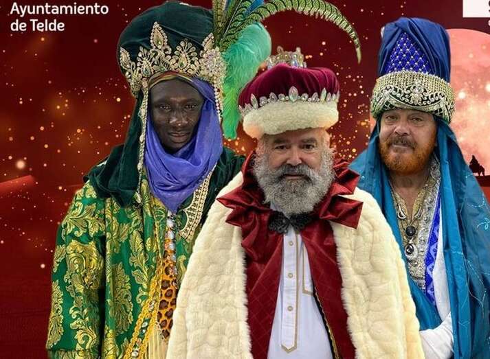 Los Reyes Magos atendieron las 650 videollamadas de niños de Telde/TA.